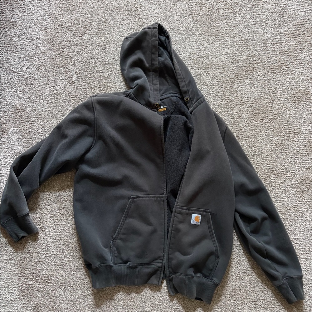 Carhartt Men's Dark Gray Hooded Jacket